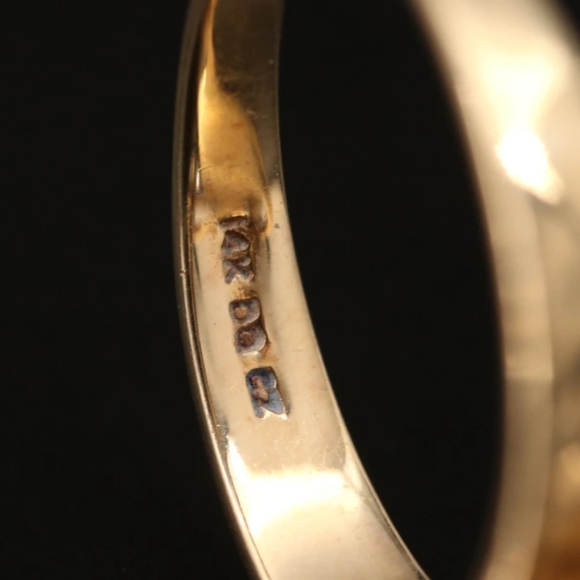 14K Solid Gold Marquise Cubic Zirconia Retro - Picture 2 of 7